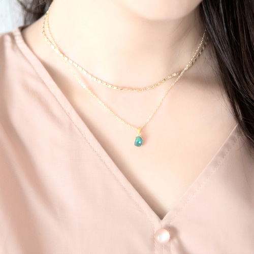 グランディディエライトネックレス グランディディエライトネックレス GD 0.11ct 40cm K18YG C-LINE