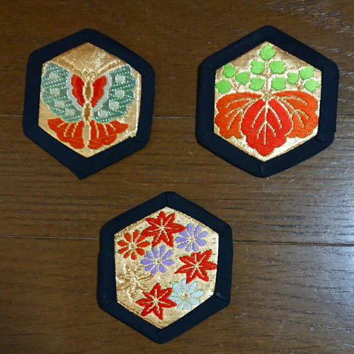 コースター・和風コースター・和柄コースター・コップ敷き・花瓶敷き