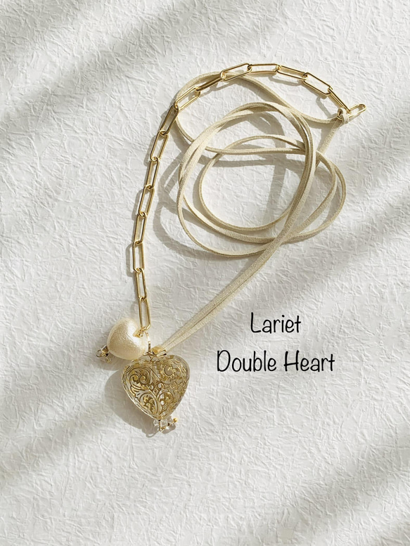 ラリエット　Double Heart 1枚目の画像