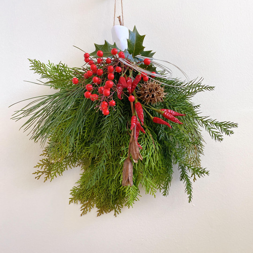 フレッシュgreen 節分スワッグ 節分飾り トゲトゲ スワッグ スワッグ