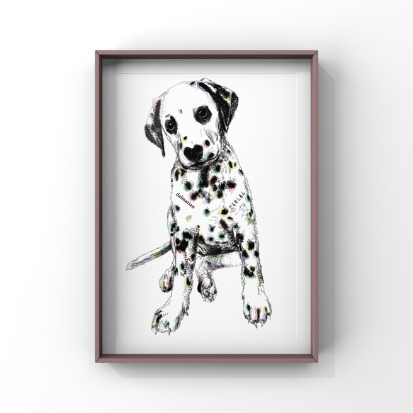 -MojiBa- カラフル ダルメシアンポスター (Dalmatian Poster) 4枚目の画像