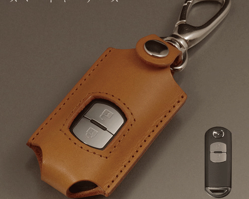 名入れ スマートキーケース 本革 レザー マツダ CX-5 CX-3 CX-8 MPV