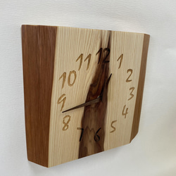 木の時計＜杉＞・掛け時計suc-139　木製時計 3枚目の画像