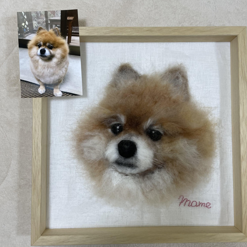 オーダーページ3/22女の子とポメラニアン412 レアパネルハンドメイド