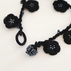 [Resale] OYA crochet necklace [BIJOU] Smoky Black 第5張的照片