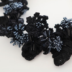 [Resale] OYA crochet necklace [BIJOU] Smoky Black 第3張的照片