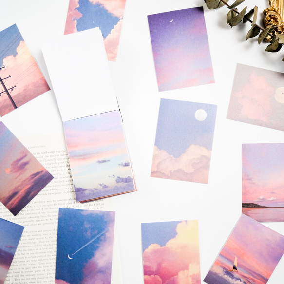 SALE! コラージュ素材 シールブック sunset moment [AZ814
