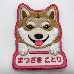 ネコちゃん　ワンちゃん　犬猫　キーホルダー　刺しゅうワッペン　ネームワッペン　アイロン　オリジナルハンドメイド品 15 4枚目の画像