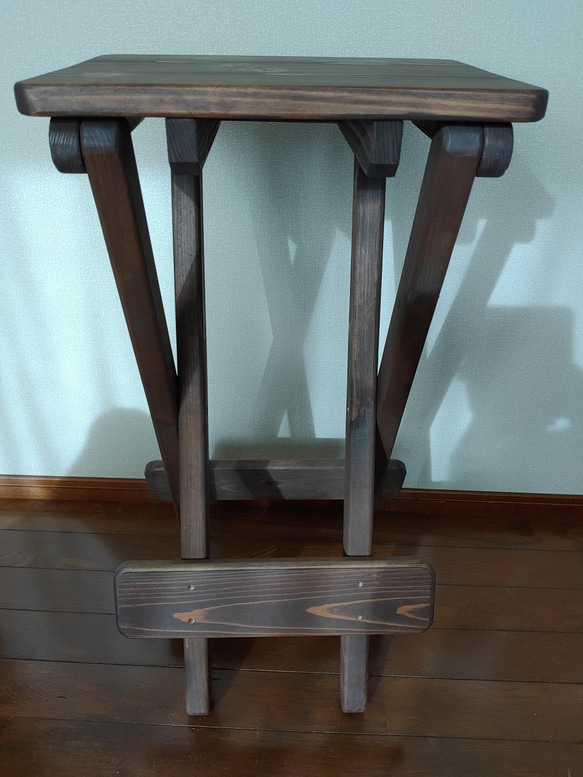 サイドテーブル【折り畳み可】小さめ・高さのあるテーブル【コンソールテーブル】 6枚目の画像