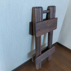 サイドテーブル【折り畳み可】小さめ・高さのあるテーブル【コンソールテーブル】 4枚目の画像