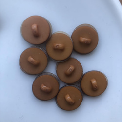 アンティーク ボタン 8個セット ビンテージ 昭和 レトロ 個性的 ハンドメイド素材 茶色　ブラウン　ポップ アクセ 5枚目の画像
