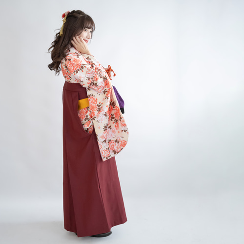 【卒業式袴髪飾り ハーフアップG】桜ヘッドドレス＆組紐ゴールド成人式前撮り卒園式 赤・ピンク・白の卒業式袴・桜の髪飾り】ハーフアップG