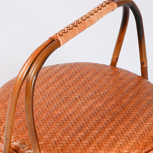 茶道具籠☆提籃籠☆茶道☆竹細工☆収納する☆工芸品☆手作り☆收納盒