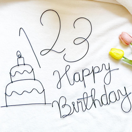 W16 Happy birthday 雑貨・その他 pukupuku プロフお読みください 通販