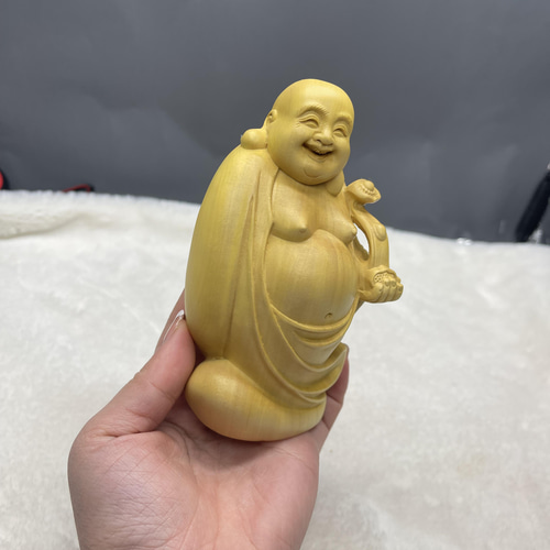 仏教工芸品 布袋様 七福神 木彫仏像 置物 彫刻 大波彫刻 通販 13212577