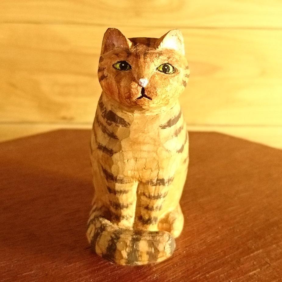 木彫猫 ドラエモン88 キタカゼパンチさん 箱付き