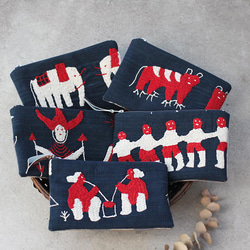 MARI❤チンアナゴ❤フラットポーチ❤ハンドメイド MARI様専用❤チンアナゴ❤フラットポーチ❤ハンドメイド