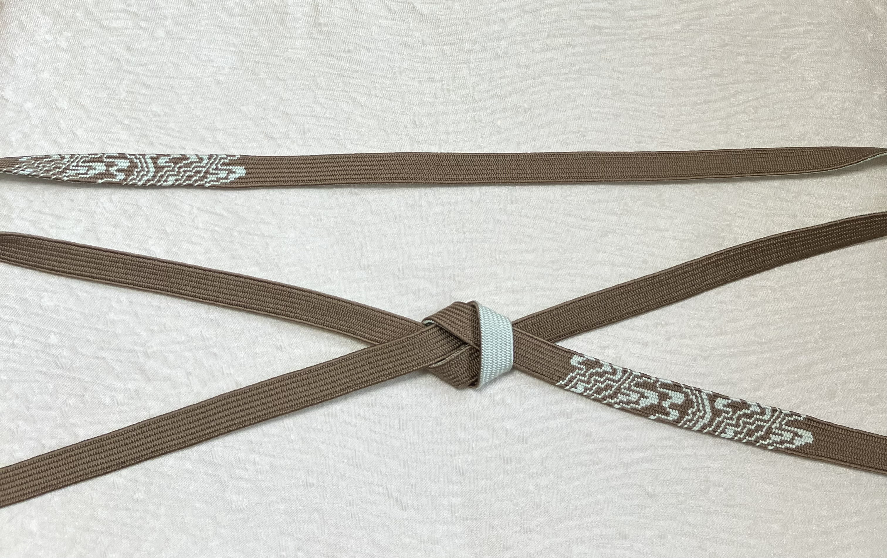 手組み組紐　帯締め「墨流し」（難あり）