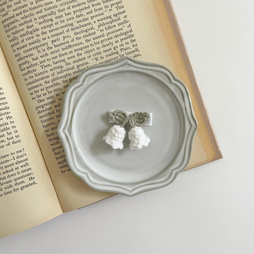 ꫛꫀꪝ【にこにこリス】ベビーヘアクリップ キッズヘアクリップ