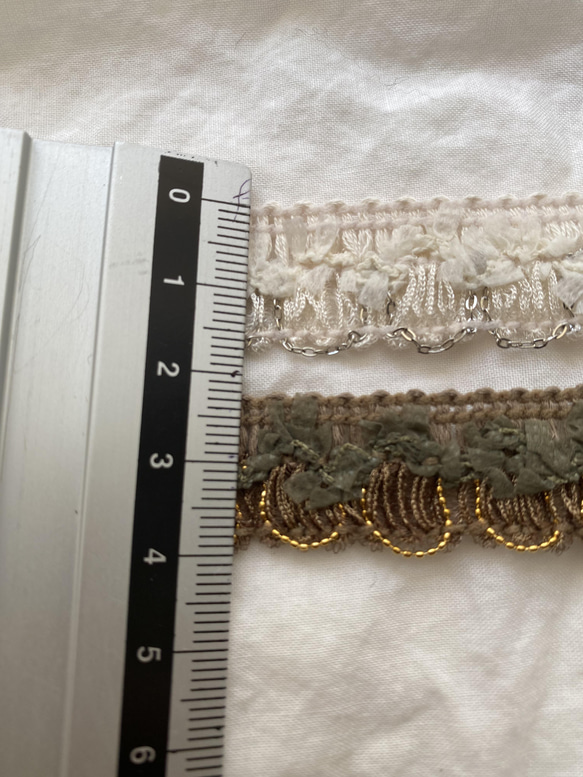 [從 50 厘米] 蕾絲花邊絲帶編織膠帶膠帶絲帶 第2張的照片