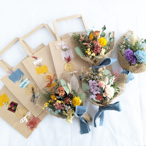 4日で発送＊大きさ選べるナチュラルブーケ 森のお花屋さん【S