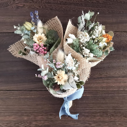 4日で発送＊大きさ選べるナチュラルブーケ 森のお花屋さん【Sサイズ