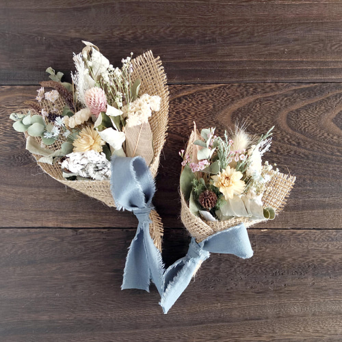 4日で発送＊大きさ選べるナチュラルブーケ 森のお花屋さん【M・Lサイズ