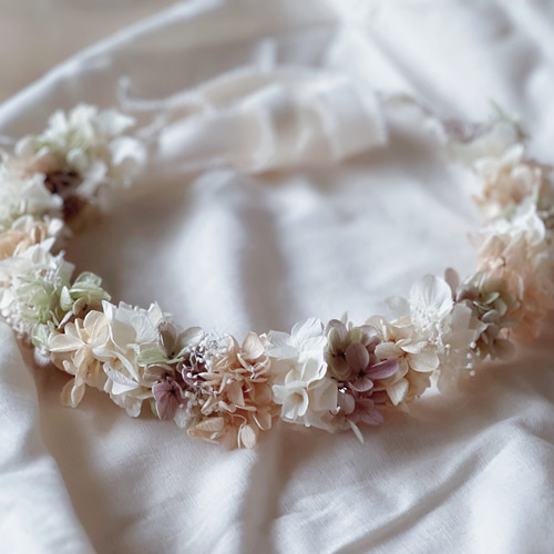 ♪2 花冠 花かんむり ベビー花冠 ヘッドドレス（ウェディング 