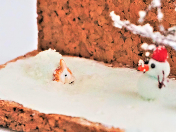 ﾌｫﾄﾌﾚｰﾑ【雪だるまと柴犬のおしり】 3枚目の画像