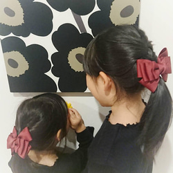 親子共に使えるリボンヘアゴム 4枚目の画像