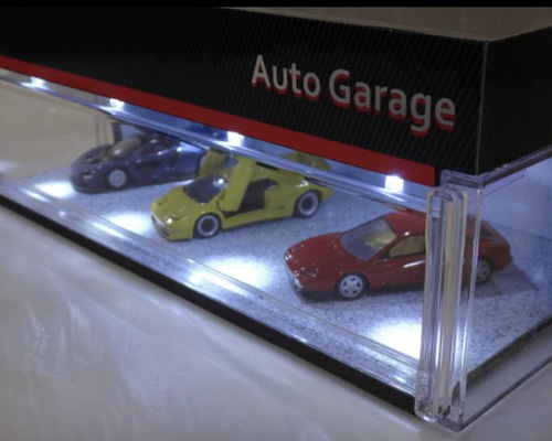 ミニカー観賞用ガレージ ジオラマ：1/64（トミカサイズ