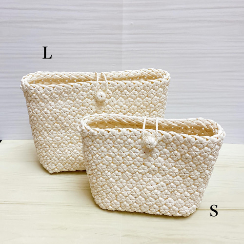 クラフトバンドの花結びショルダーバッグs ショルダーバッグ