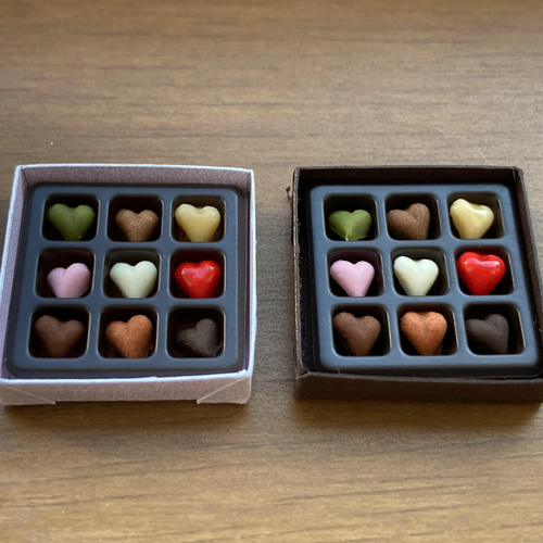 ミニチュア箱入りバレンタインチョコ その他置物 maron 通販
