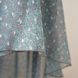 バレエ　ラップスカート[スノードット・ブルー52-92] W23Bblue 4枚目の画像
