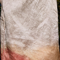 新作　桜＆びわの葉　＆茜　染め　ほんのりピンク色の　シルクヘンプ(おおあさ)　タンクトップ 9枚目の画像