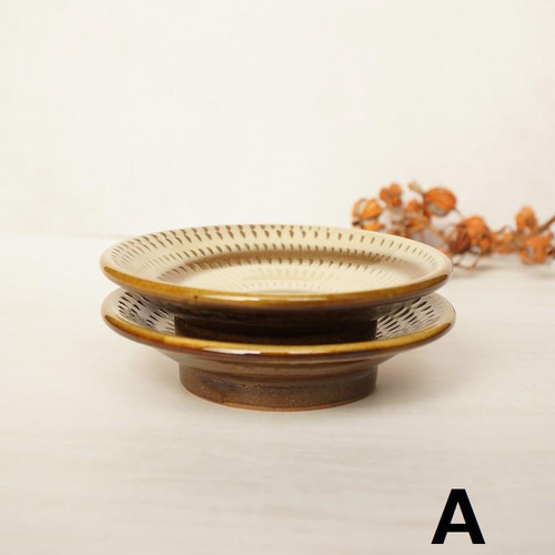 壺屋焼　やちむん　皿2点セット 壺屋焼　やちむん　皿2点セット