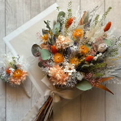 パンパスグラスと小花いっぱいのナチュラルブーケ　 17枚目の画像