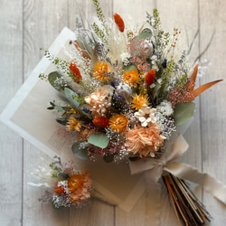 パンパスグラスと小花いっぱいのナチュラルブーケ　 12枚目の画像