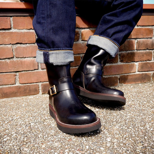 ENGINEER BOOTS Keel ブラック パターンオーダー [受注生産] ブーツ