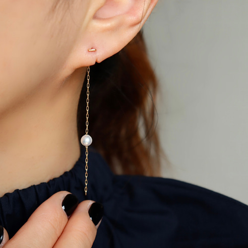 14kgf or Silver】つけっぱなしOK! Stylish & Minimum -極小