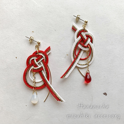 水引《 祝彩華 ✤ 紅白 》縁起の華シリーズ｜あわじ結び｜縁起物