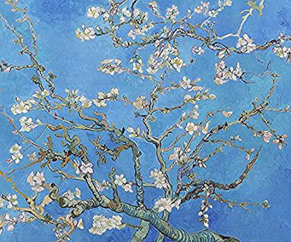 フィンセント・ファン・ゴッホ『 花咲くアーモンドの木の枝 』のマウスパッド：フォトパッド (青みを強めたバージョン) 2枚目の画像