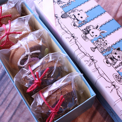 プレゼントに☆数量限定☆季節のケーキ3種5個入りBOX☆カカオ・ラムレーズン・りんご 2枚目の画像