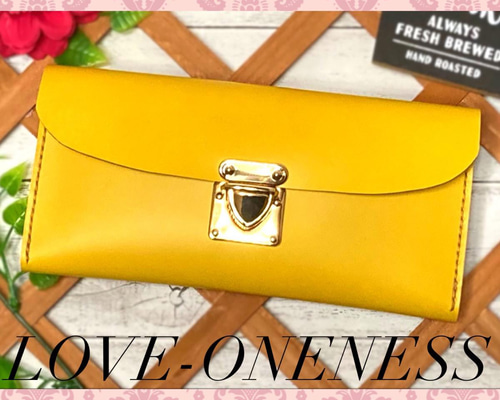 ❤️【幸福の黄色いお財布♪】高級感×シンプルデザイン大人お洒落総本革長財布イエロー bdfc34e3c6c024ebe473a319c86839