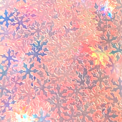 41 【送料無料】雪の結晶スパンコール薄いピンク色100個 2枚目の画像