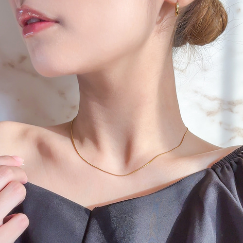 髙見え♡再再再再再再再再販♡つけっぱなしOK /スネークチェーン  