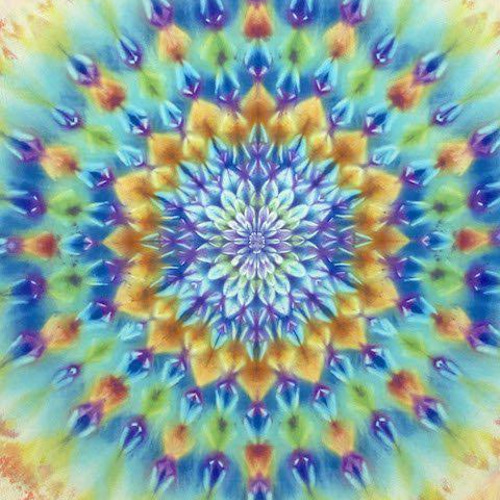 タイダイ染め タペストリー Hippies Dye最新作 孔雀大曼荼羅 HD15-61 