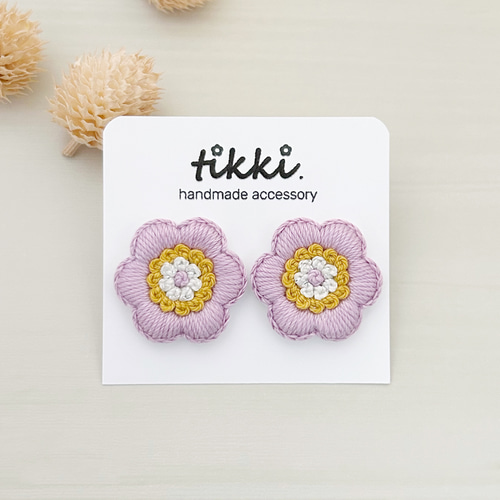 北欧 花 ピアス （北欧 ❁小さいお花のピアスセット❁柄ミックス