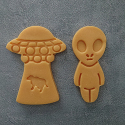 【クッキー型】宇宙人 3枚目の画像