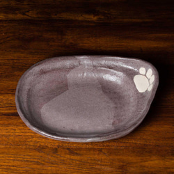 肉球がワンポイントのカレー皿 5枚目の画像